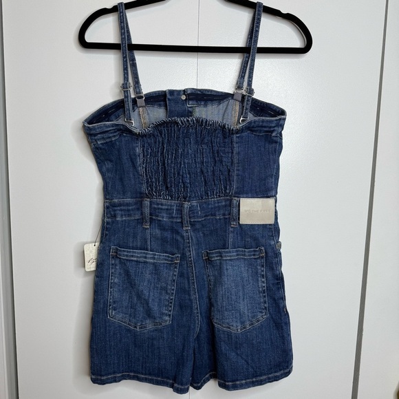 We The Free Dream Love Denim Strapless Romper Small indigo NWT - Picture 5 of 11
